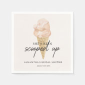 Opgetrokken Waterverf Ice Cream-Vrijgezellenfeest Servet (Voorkant)