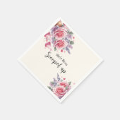 Opgetrokken Waterverf Ice Cream-Vrijgezellenfeest Servet (Hoek)