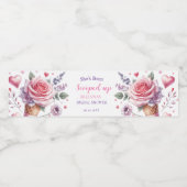 Opgetrokken Waterverf Ice Cream-Vrijgezellenfeest Waterfles Etiket (Enkel label)