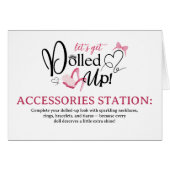 Opgetutte Spa-feest Accessoires Station Vouwkaart (Voorkant Horizontaal)