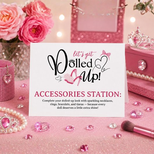 Opgetutte Spa-feest Accessoires Station Vouwkaart