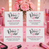 Opgetutte Spa-feest Accessoires Station Vouwkaart