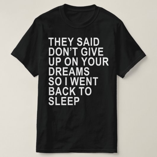 opgeven t-shirt (Design voorkant)