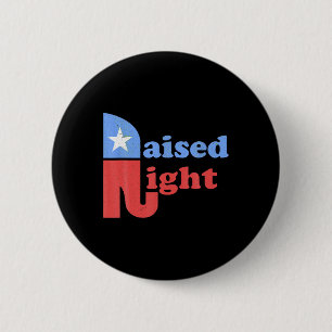 Opgevoed Republikeinse Olifant Retro Stijl Patriot Ronde Button 5,7 Cm