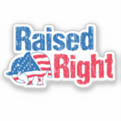 Opgevoed zoals het hoort sticker (Voorkant)