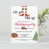 Opgevoede lelijke jumper kerstfeest kaart (Staand voorkant)