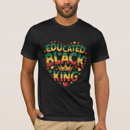 Opgevoede Zwarte Koning | Afro Trots citaat | Zwar T-shirt