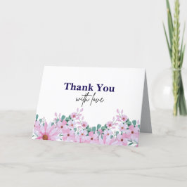 Opgevouwen Dankkaart Bedankkaart