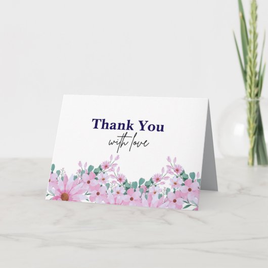 Opgevouwen Dankkaart Bedankkaart (Voorkant)