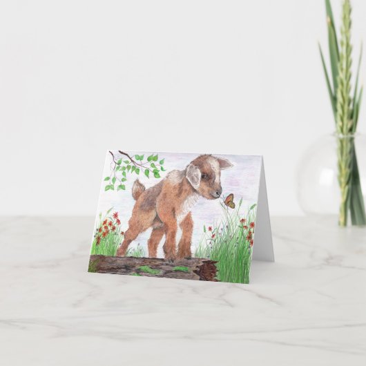 Opgevouwen dankkaart bedankkaart (Voorkant)