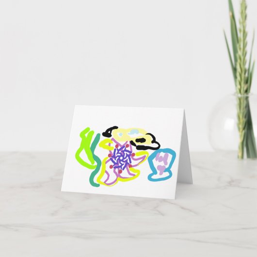 Opgevouwen Dankkaart Bedankkaart (Voorkant)