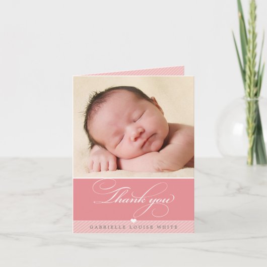 OPGEVouwen DANKKAART :: leuke soort 1 Bedankkaart (Voorkant)