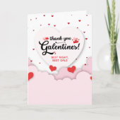 Opgevouwen Galentine's Bedankkaart (Voorkant)