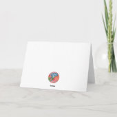 Opgevouwen herfst notecard bedankkaart (Achterkant)