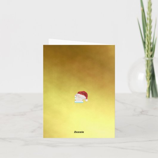 Opgevouwen Kerst Foto Joy Kaart (Achterkant)