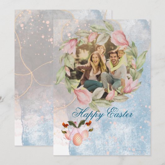 Opgevouwen kerstkaart  (Voorkant / Achterkant)