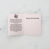 Opgevouwen kerstkaart: eerste thanksgiving feestdagen kaart (Binnen)