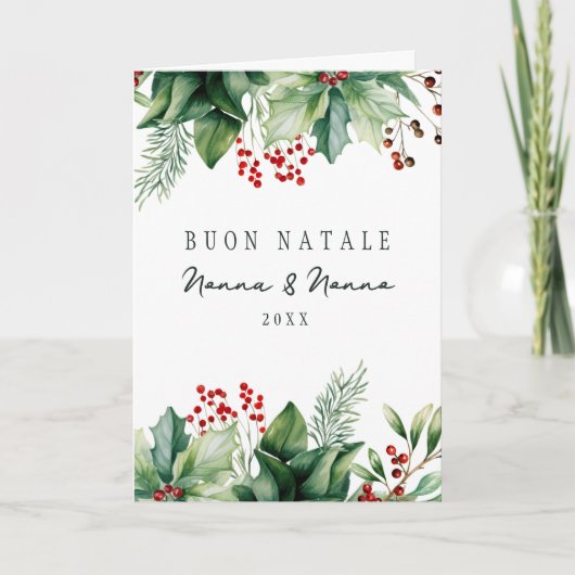 Opgevouwen kerstkaart feestdagen kaart (Voorkant)