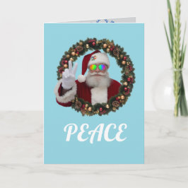 Opgevouwen Kerstkaart Feestdagen Kaart