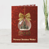 Opgevouwen Kerstkaart Feestdagen Kaart (Voorkant)