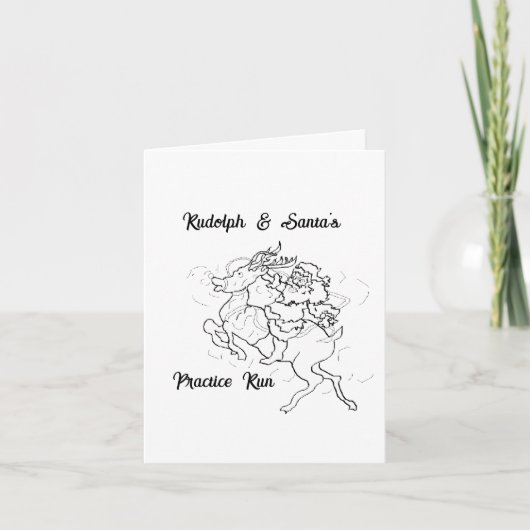 Opgevouwen Kerstkaart Feestdagen Kaart (Voorkant)