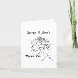 Opgevouwen Kerstkaart Feestdagen Kaart