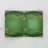 Opgevouwen Kerstkaart Feestdagen Kaart (Binnen)