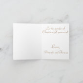 Opgevouwen kerstkaart feestdagen kaart (Binnen)