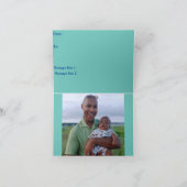 Opgevouwen kerstkaart kaart (Binnen)