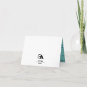 Opgevouwen kerstkaart kaart (Achterkant)