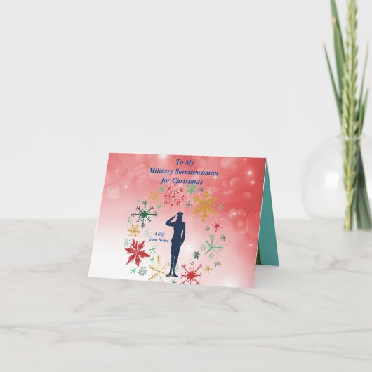 Opgevouwen kerstkaart kaart (Voorkant)
