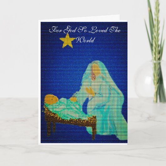 Opgevouwen kerstkaart kaart (Voorkant)