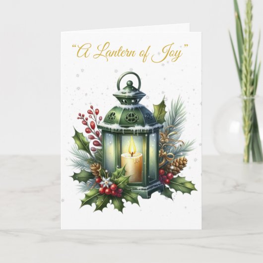 Opgevouwen kerstkaart-Victoriaanse Kerstpracht Feestdagen Kaart (Voorkant)