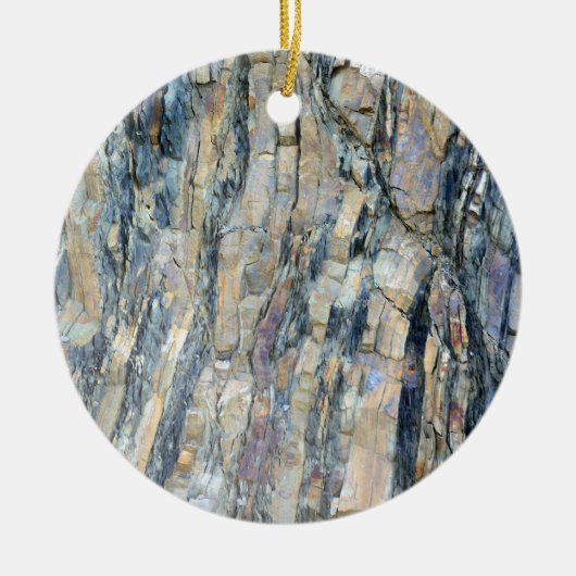 Opgevouwen rots op Olympic National Park Keramisch Ornament (Voorkant)