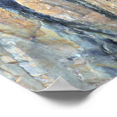 Opgevouwen rots op Olympic National Park Poster (Hoek)