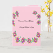 Opgevouwen Verjaardagskaart Oma's /Moederdag Kaart (Gele Bloem)