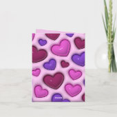 Opgevouwen verticale vakantie Kaart met 3D glanzen (Achterkant)