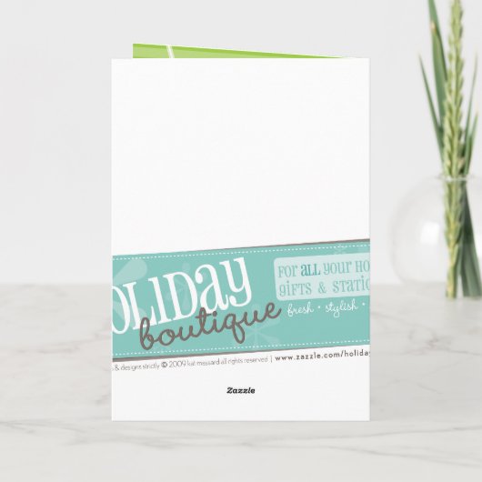 OPGEVouwen WENSKAART :: sneeuwvlok dissectie 3 Feestdagen Kaart (Achterkant)