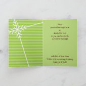 OPGEVouwen WENSKAART :: sneeuwvlok dissectie 3 Feestdagen Kaart (Binnen)