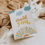 Opgevouwen Zon Dank u kaarten<br><div class="desc">Sun Thank You Card Klaar om gepersonaliseerd te worden door u!</div>