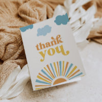 Opgevouwen Zon Dank u kaarten