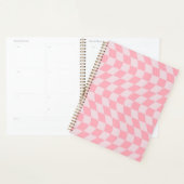 Opgevuurde Lila patch voor Checkerboard Retro Pink Planner (Display)