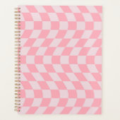 Opgevuurde Lila patch voor Checkerboard Retro Pink Planner (Voorkant)