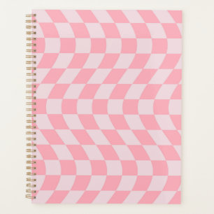 Opgevuurde Lila patch voor Checkerboard Retro Pink Planner