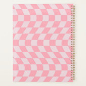 Opgevuurde Lila patch voor Checkerboard Retro Pink Planner (Achterkant)