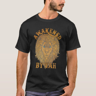 Opgewekt door Yah Hebreeuwse Israëlitische Leeuw J T-shirt