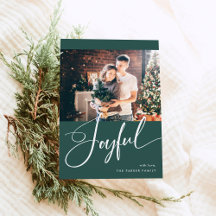 opgewekt | Elegant Script en twee foto's kerst