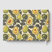 Opgewekt Groen Avocado Botanisch Gastenboek (Achterkant)