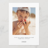 OPGEWEKT | Ontwerper Script Multi Photo Modern Feestdagenkaart (Achterkant)