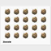 Opgewekte grijze abstract sticker afbeelding (Vel)